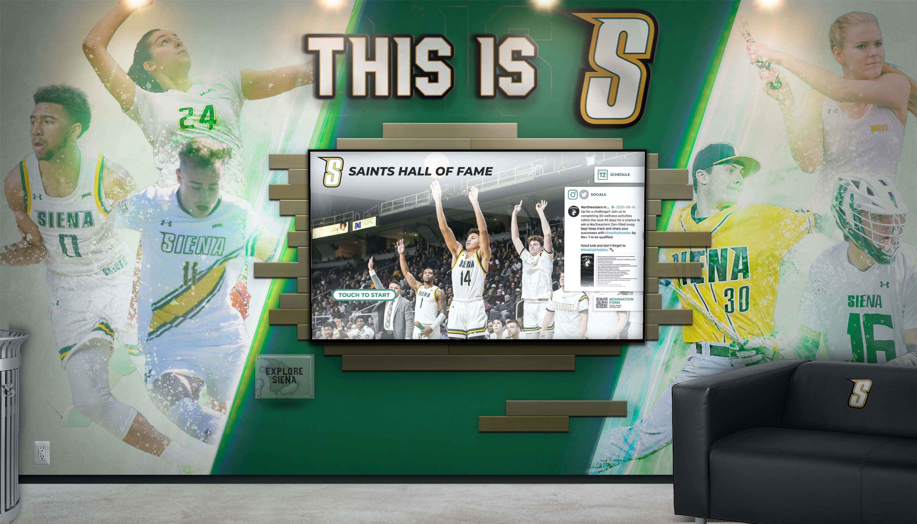Touchscreen Hall of Fame at Northwest Missouri State